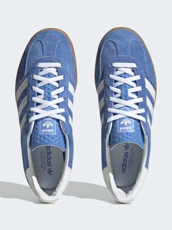 adidas Shoes - adidas Women's Blue and White Suede Sneakers